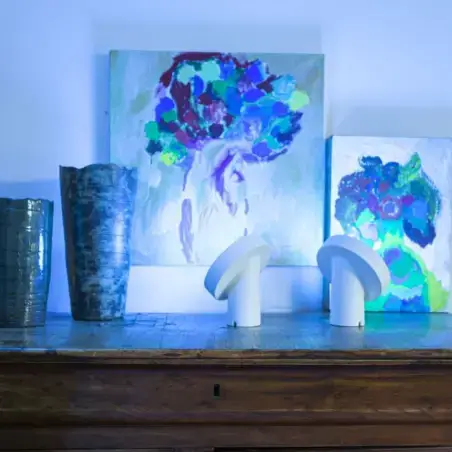 LUTEC Moa SMART-LED bordlampe, White and Colour Ambiance, Hvid