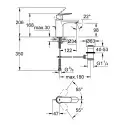 Grohe Eurosmart Cosmopolitan håndvaskarmatur, krom, m/bundventil, M-Size