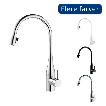 KWC EVE køkkenarmatur med lys - krom - høj model