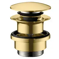 Hansgrohe Push-open bundventil i Poleret guld