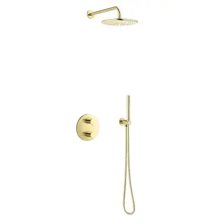 Damixa Silhouet HS1komplet brusesystem i poleret messing