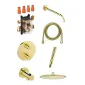 Damixa Silhouet HS1komplet brusesystem i poleret messing
