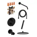 Damixa Silhouet HS1komplet brusesystem i mat sort