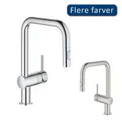 Grohe Minta køkkenarmatur U-tud, m/udtrækstud - Krom