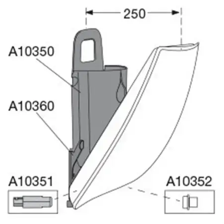Pressalit vægspand med softclose