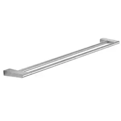 Pressalit Style, stor dobbelt Håndklædestang, 81 cm, børstet stål