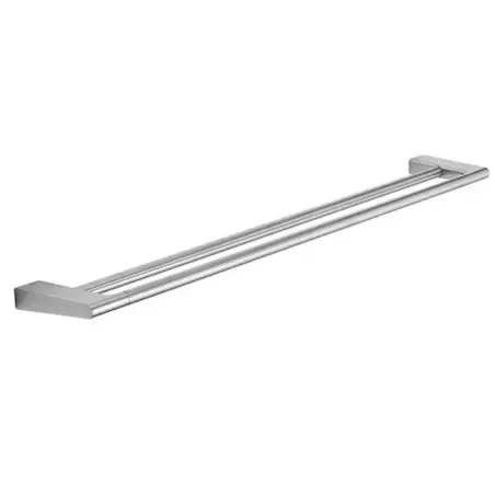 Pressalit Style, stor dobbelt Håndklædestang, 81 cm, børstet stål