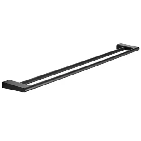 Pressalit Style, stor dobbelt Håndklædestang, 81 cm, mat sort