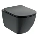 Ideal Standard Tesi Hængeskål med softclosesæde, mat sort