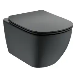 Ideal Standard Tesi Hængeskål med softclosesæde, mat sort