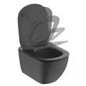Ideal Standard Tesi Hængeskål med softclosesæde, mat sort