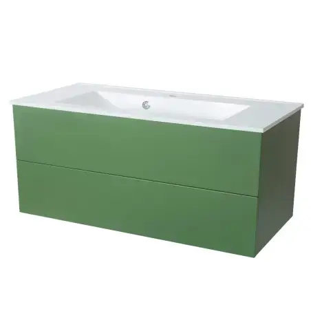 Nortiq Bakkedahl møbelpakke i støvet grøn, m/softclose - 100 cm