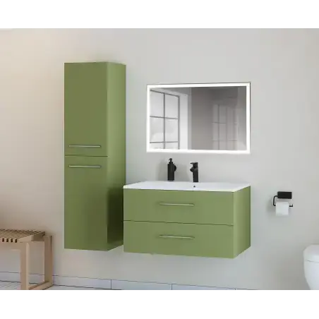 Nortiq Bakkedahl møbelpakke i støvet grøn, m/softclose - 100 cm