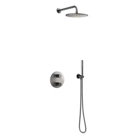 Damixa Silhouet HS1komplet brusesystem i børstet grafitgrå