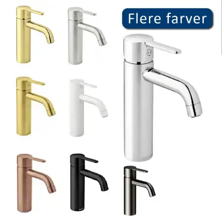 Damixa Silhouet håndvaskarmatur, medium, u/bundventil - krom