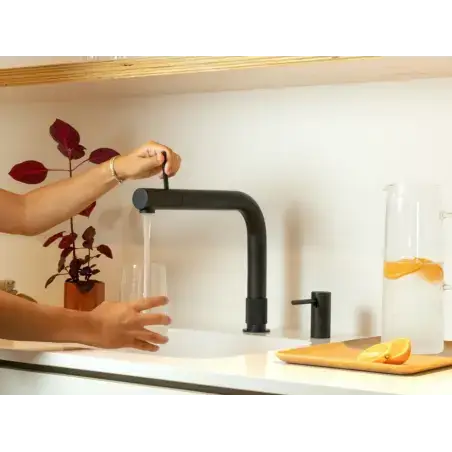 Quooker Front, Sort, inkl. Combi+ beholder