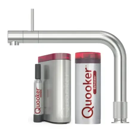Quooker Front, rustfrit stål, inkl. Combi+ & Cube beholder