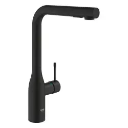 Grohe Essence køkkenarmatur - Phantom black - L-tud - Med udtrækstud
