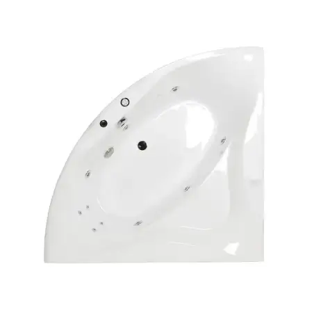 Danline Elegance hjørnespabad, sølv-pakke - 140 x 140 cm