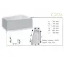 Danline Costa hjørnespabad, Venstre, kobber-pakke - 170 x 110 cm