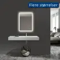 Mirall Harmony 3, LED spejl med lys, justerbar farve & lysstyrke, anti-dug, 60 x 80 cm