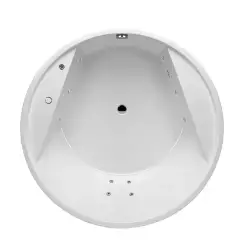 Danline Round spabad, kobber-pakker, til indmuring - Ø160 cm