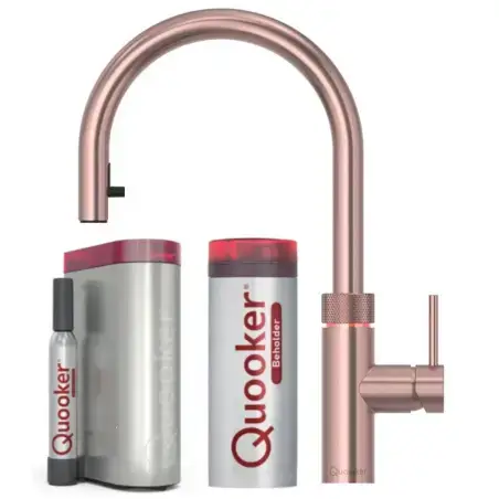 Quooker Flex Rose Kobber 5 i 1, inkl. Pro3 beholder & Cube køler