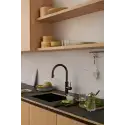 Quooker Flex Round gun metal 5 i 1, inkl. Pro3 beholder & Cube køler