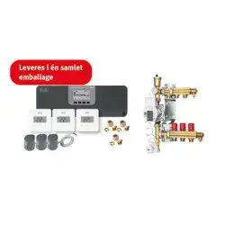 Roth Softline komplet trådløs gulvvarmestyring med pumpe - til 3 kredse