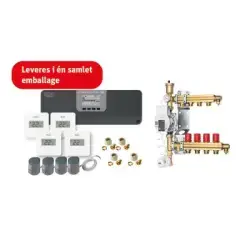 Roth Softline komplet trådløs gulvvarmestyring med pumpe - til 4 kredse