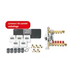 Roth Softline komplet trådløs gulvvarmestyring med pumpe - til 5 kredse