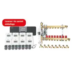 Roth Softline komplet trådløs gulvvarmestyring med pumpe - til 8 kredse