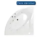 Danline Elegance hjørnespabad, kobber-pakke - 140 x 140 cm