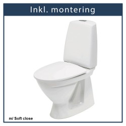 Inkl. montering, Ifø Sign Gulvstående toilet, m/S-lås inkl. softclose toiletsæde
