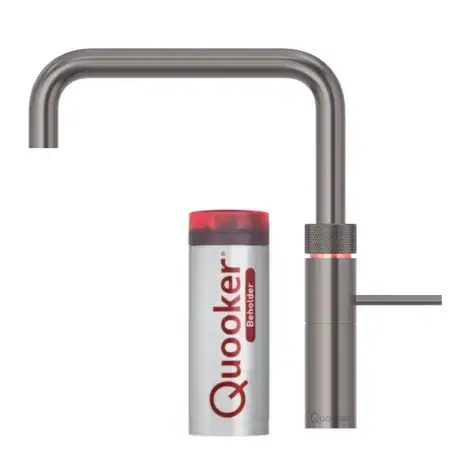 Quooker Fusion Square Gun metal, inkl. Pro3 beholder