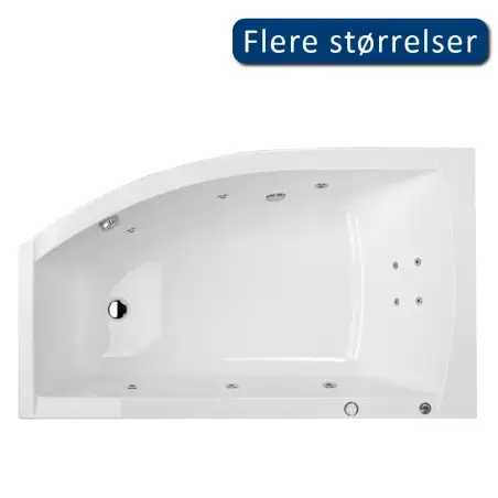 Danline Iggy hjørnespabad, kobber-pakke - 150 x 85 cm