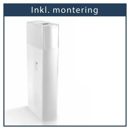 Inkl. montering, Aqua Danmark Slim SOFT 200, blødgøringsanlæg, inkl 50 kg salt, op til 5-10 personer