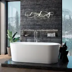 Danline Vega Free fritstående badekar - 180 cm