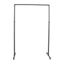Simple Racks Newark, tøjstativ i sort gevindrør, 160 x 108 cm