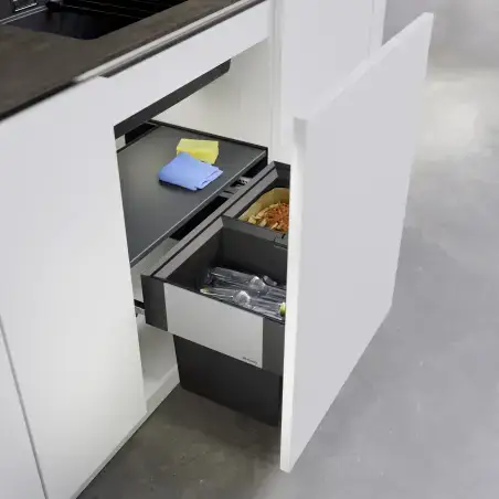 BLANCO Select II Compact 60 - Affaldssytem til skuffe - 2 spand