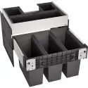 BLANCO Select II 60 - Affaldssytem til skuffe - 3 spand - Med ORGA skuffe