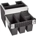 BLANCO Select II 60 - Affaldssytem til skuffe - 4 spand - Med ORGA skuffe