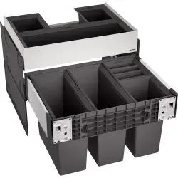 BLANCO Select II 60 - Affaldssytem til skuffe - 4 spand - Med ORGA skuffe