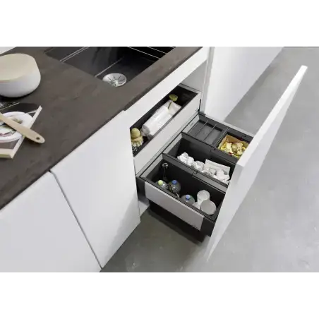 BLANCO Select II 60 - Affaldssytem til skuffe - 4 spand - Med ORGA skuffe