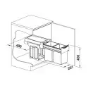 BLANCO Botton II 30 - 2 spand