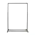 Simple Racks Greenwich Village, tøjstativ i sort gevindrør, 155 x 113 cm