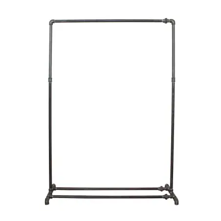 Simple Racks Greenwich Village, tøjstativ i sort gevindrør, 155 x 113 cm
