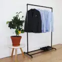 Simple Racks Greenwich Village, tøjstativ i sort gevindrør, 155 x 113 cm