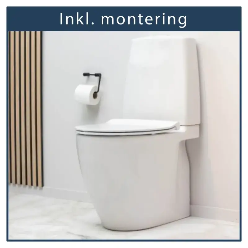 Inkl. montering, Ifø Spira Art 2.0, gulvstående toilet, turboflush, skjult s-lås