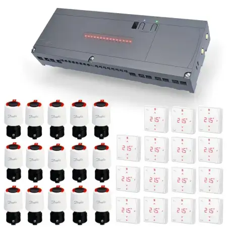 Danfoss icon 2 gulvvarmestyring til 15 kredse